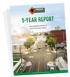 Picture of the print 5 Year Report